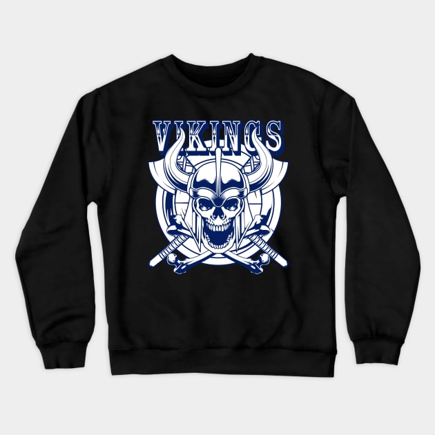 Viking Skull 6.1 Crewneck Sweatshirt by Harrisaputra